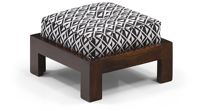 Tribal Coffee Table Set(Walnut Black&White)